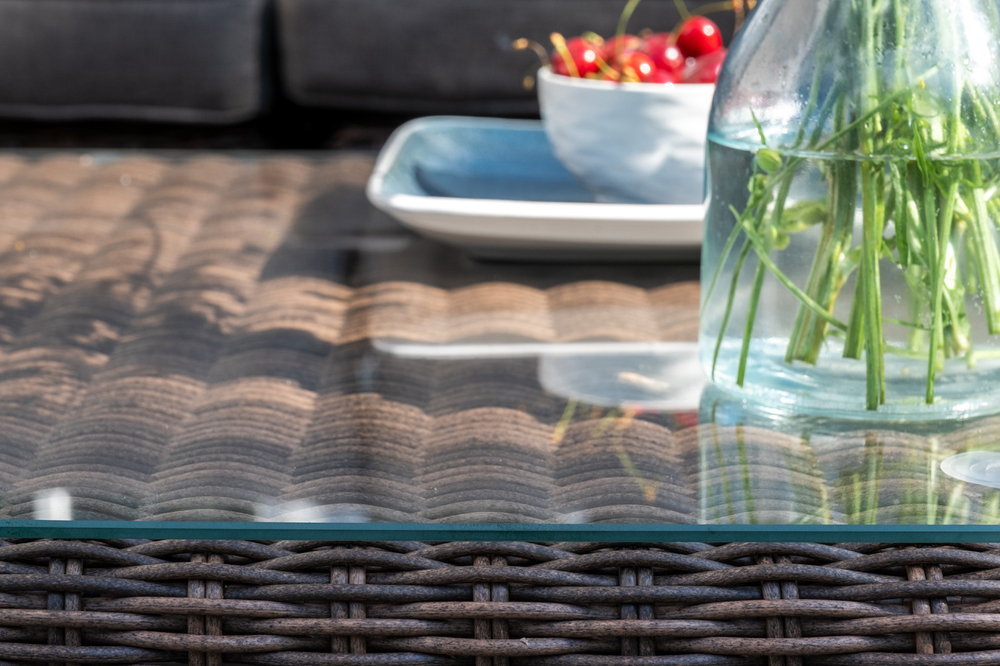 "Капри" трансформирующаяся лаунж-зона из искусственного ротанга, цвет соломенный