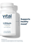 Vital Nutrients, Литий, 20 мг, 90 веганских капсул