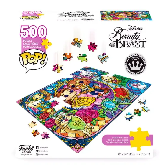 Funko Pop! Pop! Puzzles - Disney Beauty and the Beast - 500 pieces