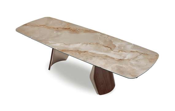 Раздвижной стол Shelf, 180-270х100 см, глянцевая керамика