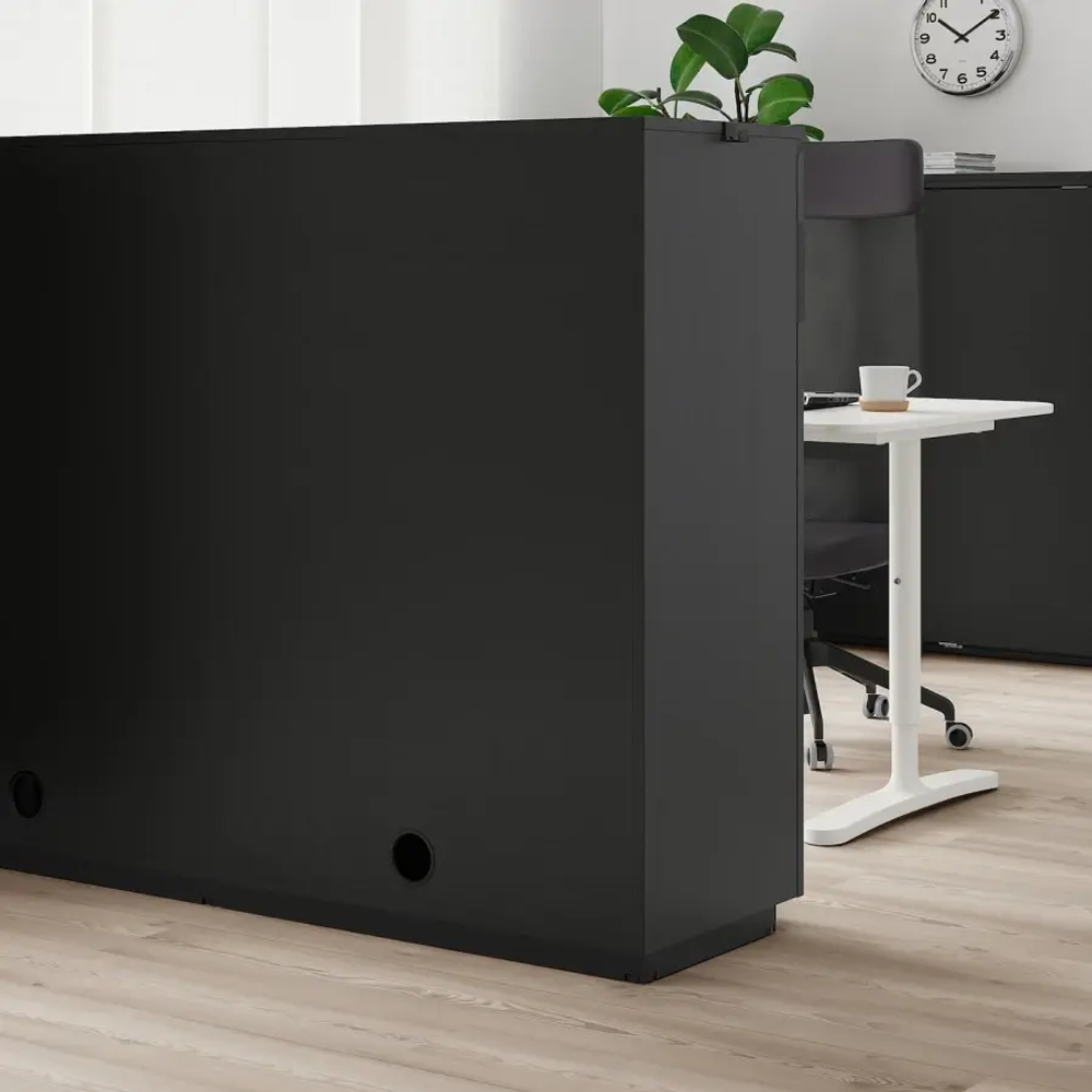 Комбинация с раздвижными дверями - IKEA GALANT/ГАЛАНТ ИКЕА, 120х45х160 см, черный