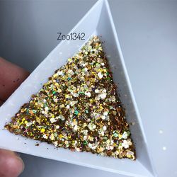 Zoo nail Микс шестигранников "Диско соты" 1342