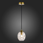 SL1188.303.01 Подвес ST-Luce Латунь/Коньячный E14 1*40W