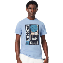 Мужская теннисная футболка Lacoste Printed Sport - aphylla