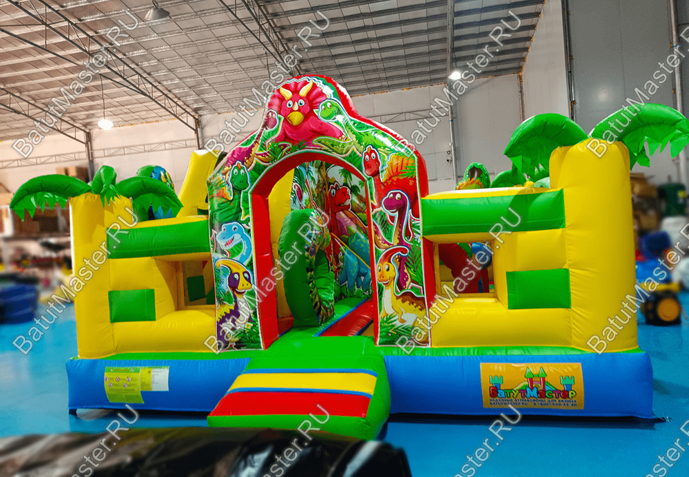 Коммерческий надувной батут "Парк динозавров" 5*5*2,8 м