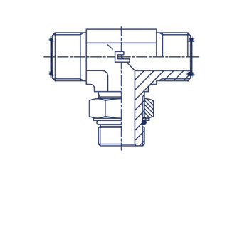 Штуцер FMTA D06 ORFS 9/16 - UNF 7/16