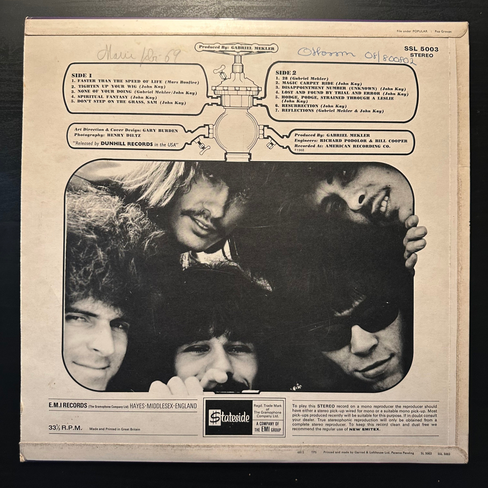 Steppenwolf - Steppenwolf The Second (Англия 1968г.)