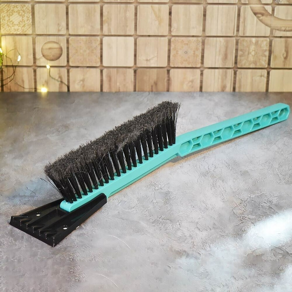 Щетка для снега со съемным скребком, 45см digital green "Techno"