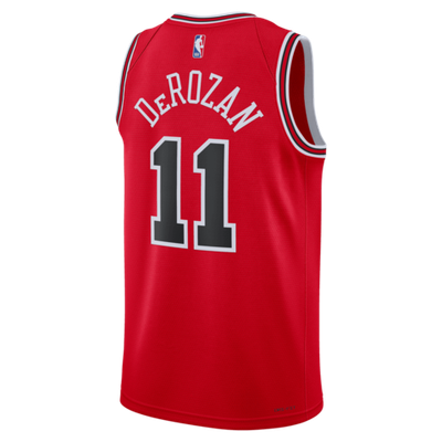 Баскетбольная джерси Chicago Bulls Icon Edition 2022/23 Nike Dri-FIT NBA Swingman Jersey - DeMar DeRozan Red