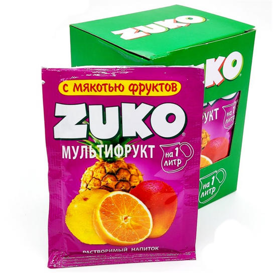 Растворимый напиток Зуко Zuko мультифрукт (Канди Клаб), 20 гр