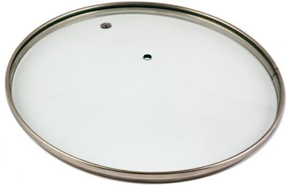 Крышка стеклянная с металическим ободом TimA 4614нг без ручки 14 см