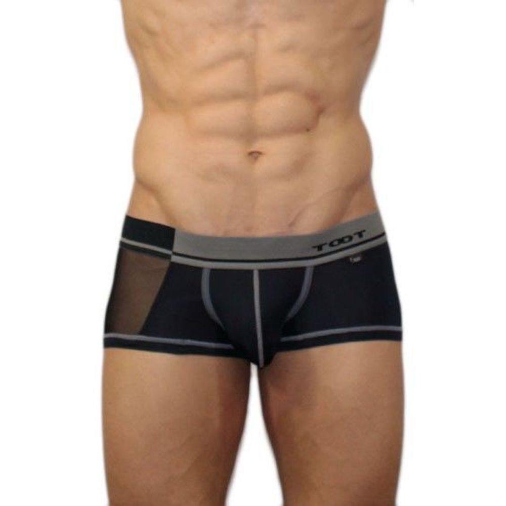 Мужские хипсы черные с сетчатой вставкой TOOP Net