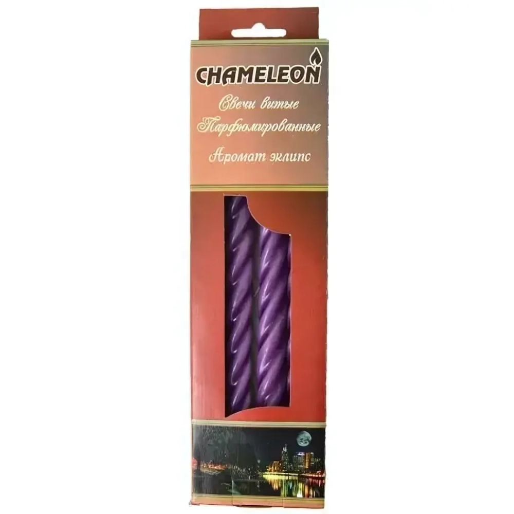 Свеча витая крупный виток (4 шт.) Французская ваниль