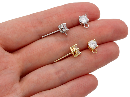 Швензы-гвоздики Crystal 5мм