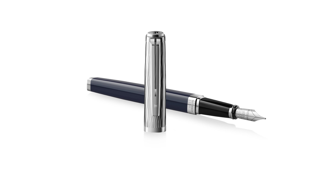 Перьевая ручка Waterman Exception22 SE deluxe цвет: Blue CT, перо: F, в подарочной упаковке