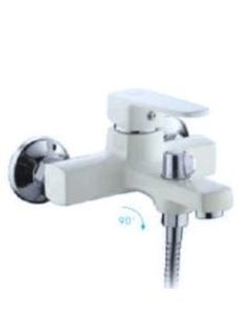 E32301 Смеситель для ванны короткий излив переключатель в корпусе , белый