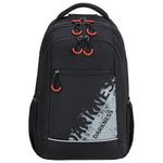 Рюкзак BRAUBERG URBAN универсальный, 3 отделения, светоотражающий принт, "Darkness", черный, 45х30х14 см, 270754