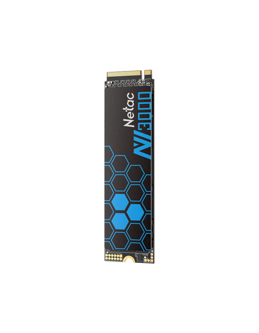 Ssd накопитель Netac SSD NV3000 2TB PCIe 3 x4 M.2 2280 NVMe 3D NAND, R/W up to 3300/2900MB/s, IOPS(R4K) 320K/280K, TBW 1200TB, with heat sink, 5y wty