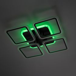 Citilux Марсель Смарт CL232A145E RGB Умная люстра Чёрная