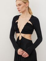 ПЛАТЬЕ С РАЗРЕЗАМИ «SEXY» ЧЕРНЫЙ
