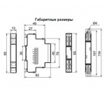 Реле времени циклическое РВЦ-1М 1с - 30ч ACDC24В/АС230В УХЛ4 на DIN-рейку Меандр 4640016936908
