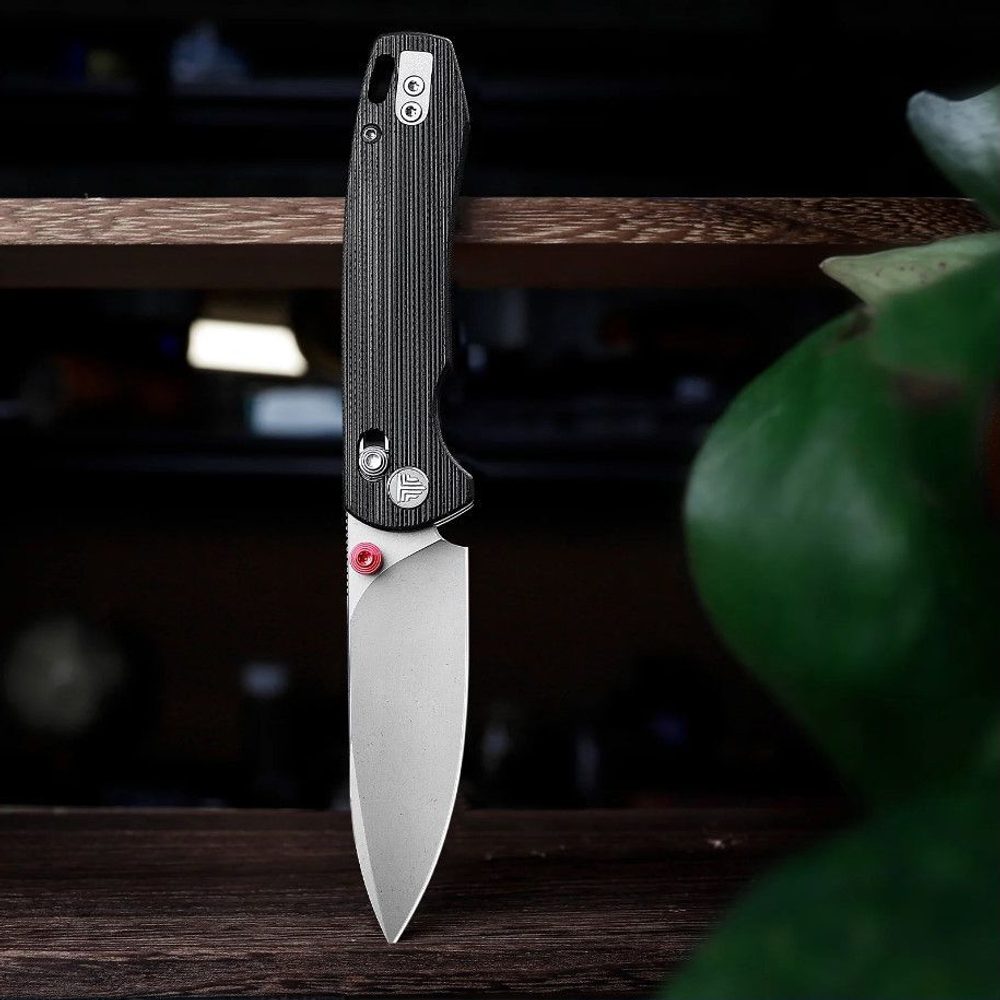 Складной туристический нож TRIVISA Dragonfly-B клинок 14C28N рукоять G10 (черный)