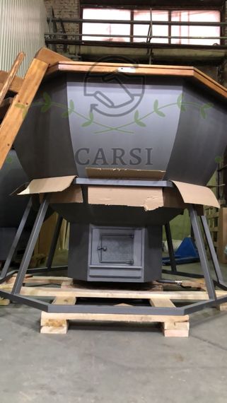 Банный чан на подставке (печь с водяной рубашкой) для 8-10 человек AISI 430 2мм