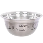 Миска из нержавеющей стали 2,6л 24*11,2см с рисунком