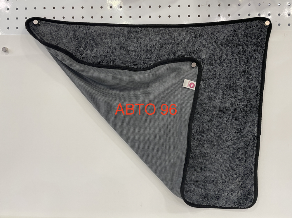 E-01 XX / Мягкое полотенце из микрофибры для чистки автомобиля (серый) 60x50 см (за 1 шт.) Оптом