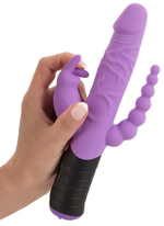 Сиреневый тройной вибратор Triple Vibrator - 22,2 см.