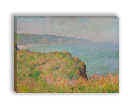 "Утес в Пурвиле", Моне, Клод, картина (репродукция)