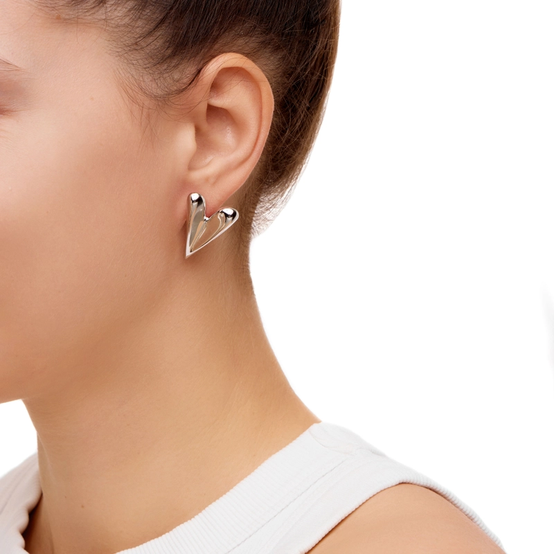 Серьги Нежное Сердце – Серебро