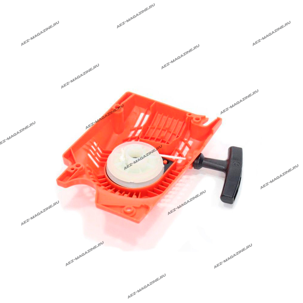 Ручной стартер подходит для китайских бензопил объёмом 45-52 см3 с 2-мя зацепами на шкив