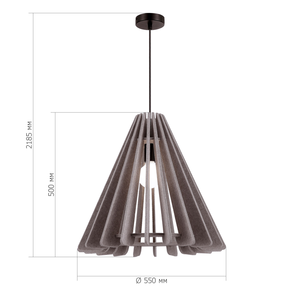 SL3002.403.01 Светильник подвесной ST-Luce Черный/Бежевый E27 1*60W SENTITO