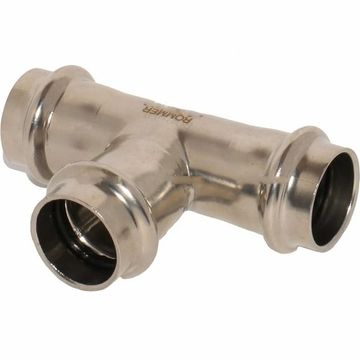 Тройник пресс Rommer 35 мм равнопроходной из нержавеющей стали (RSS-1013-000035)