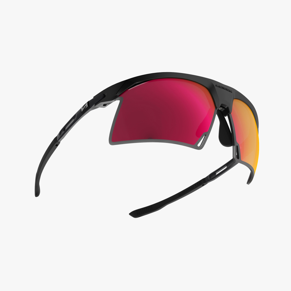 Спортивные очки Scicon Aerobeam Titanium Sunglasses Black Matt Multi Mirror Sunburst + Pink