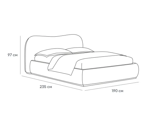 Кровать Patti с подъемным механизмом 831397