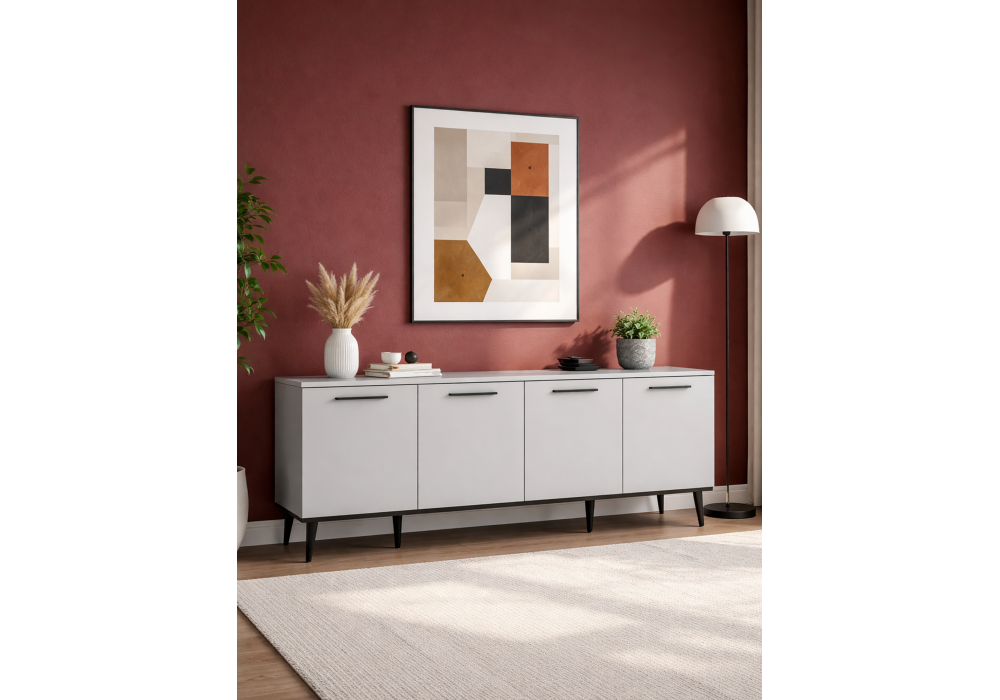 ТВ-тумба Woodville Арден шиншилла серая