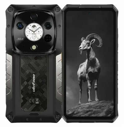6.67" Смартфон ULEFONE Armor 28 Pro 16/512Gb,  NFC,  AMOLED,  120Гц,  10600мAч,  черный