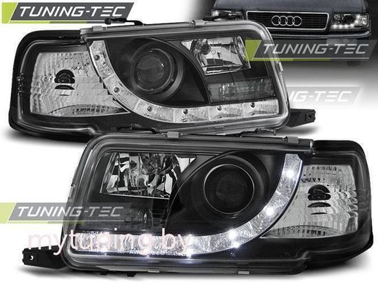 Передние фары DAYLIGHT BLACK для Audi 80 B4