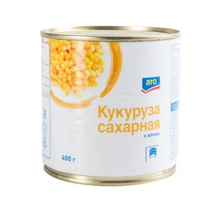 Кукуруза в зернах сахарная ARO, 400г
