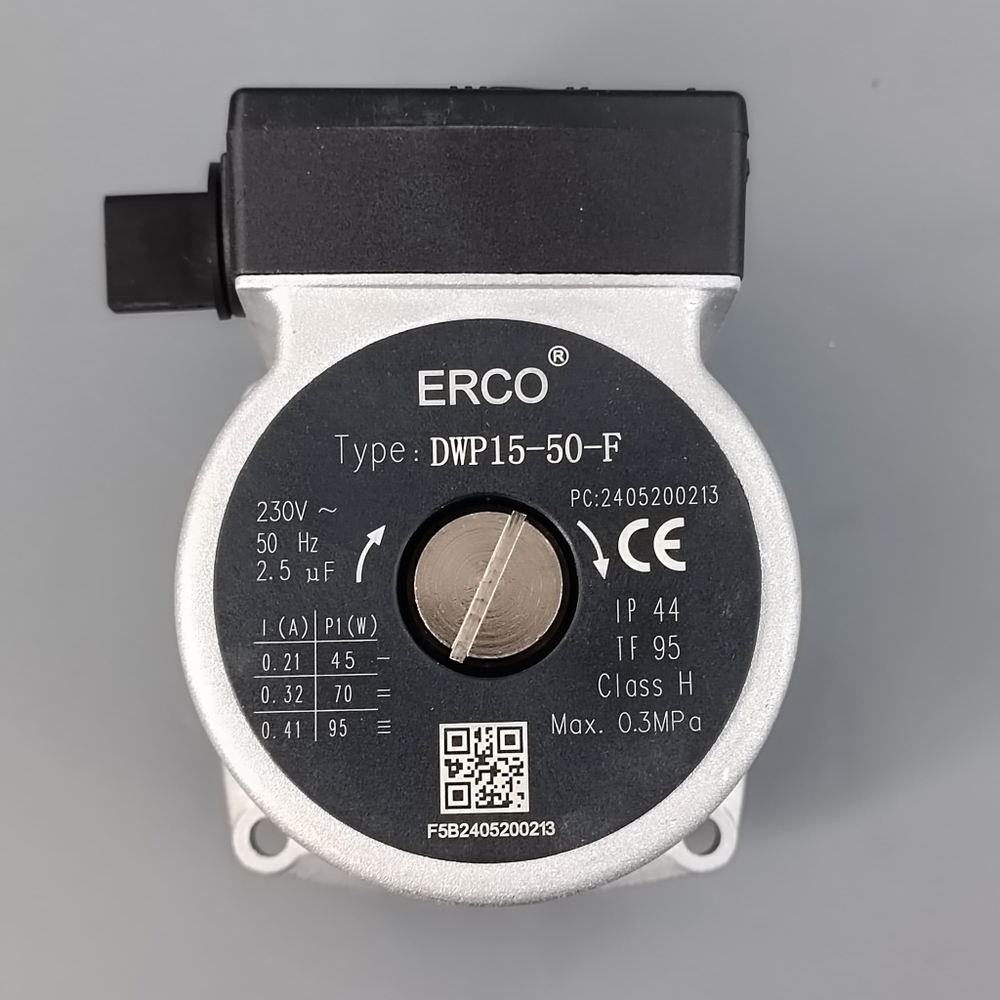 Циркуляционный насос для котлов Koreaster, Ferroli, Thermex - ERCO DWP 15-50-F (по часовой) арт. 46660270, 398063950, 398063960, 902614160, 36600160, 36600200