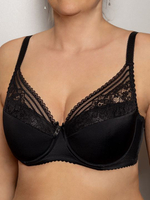 Бюстгальтер Compliment из эластичной микрофибры и кружева (Размер: 80B) (Цвет: грязно-розовый)