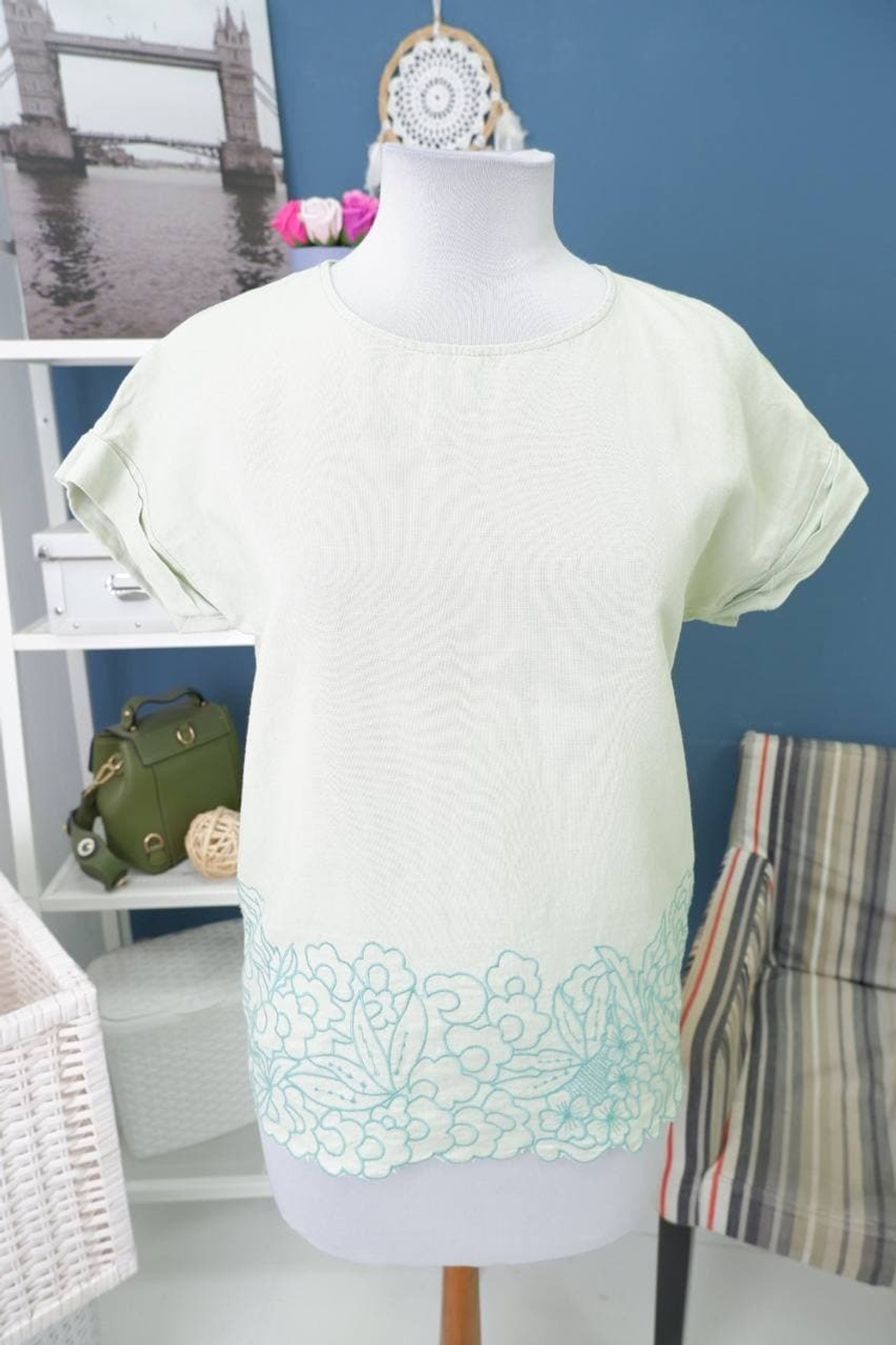 Блуза Koton из крапивы и хлопка 40 размер