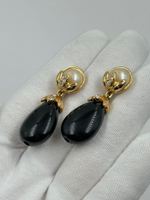 Серьги с чёрными подвесками Avon