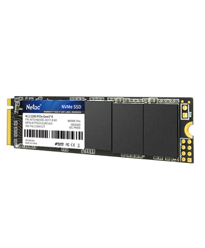 Ssd накопитель Netac SSD N930E Pro 1TB PCIe 3 x4 M.2 2280 NVMe 3D NAND, R/W up to 2130/1720MB/s, IOPS(R4K) 250K/220K, TBW 600TB, 3y wty