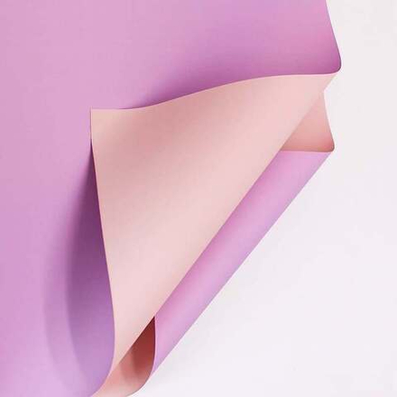 Пленка 2-х сторонняя 58*10м СИРЕНЕВЫЙ/НЕЖНО-РОЗОВЫЙ