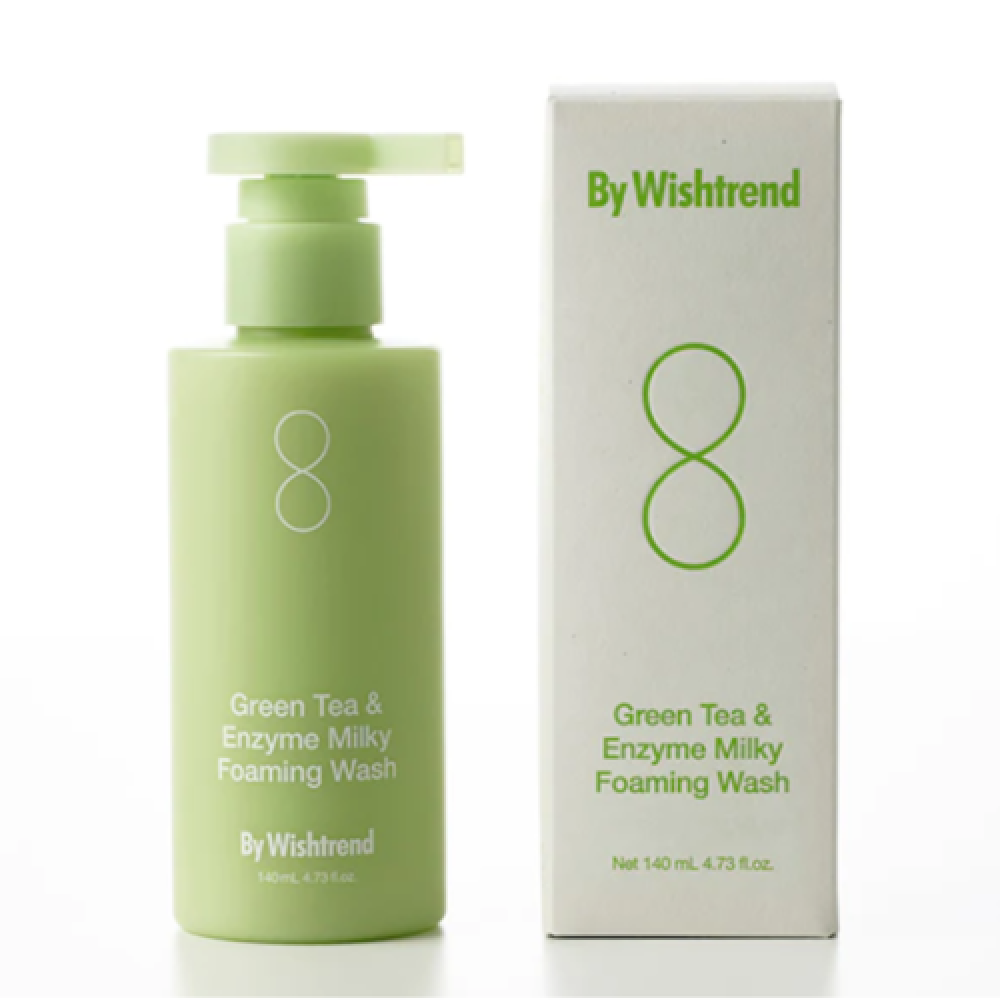 By Wishtrend Green Tea & Enzyme Milky Foaming Wash энзимное средство для умывания с зелёным чаем