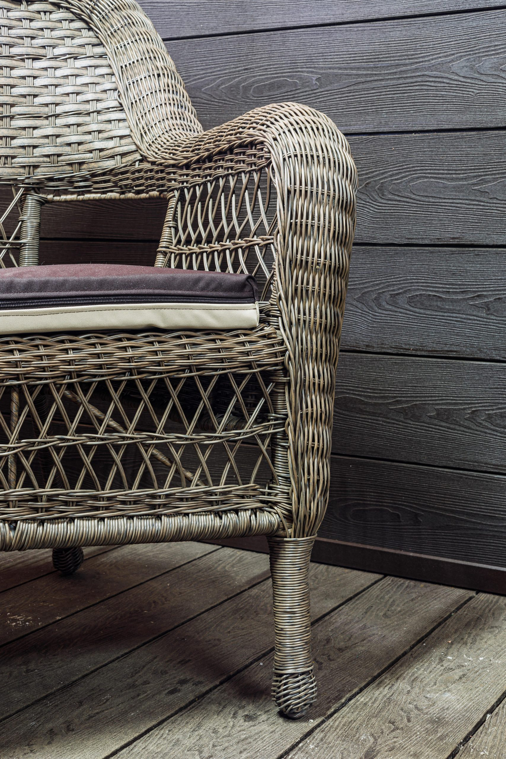 Диван 3-местный из искусственного ротанга МЭДИСОН «MADISON» с подушкой на сидение