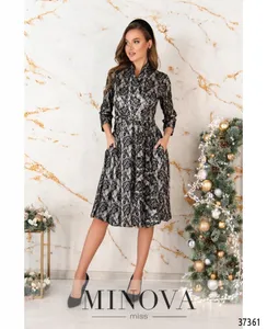 Платье 4069-белый Minova